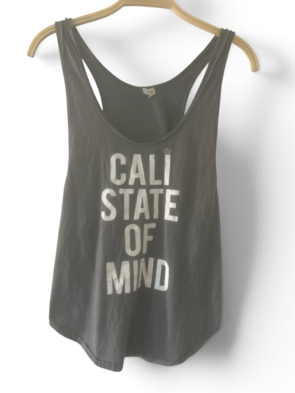 Rip Curl Gray 'CALI STATE OF MIND' Graphic Racerback Tank